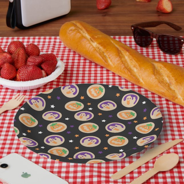 Plato De Papel Placas Fiestas de la cookie de Halloween (Picnic)