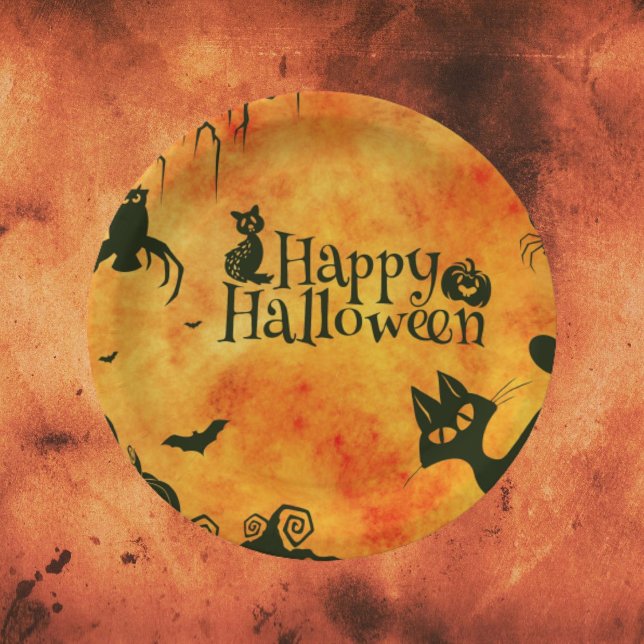Plato De Papel Placas Fiestas de papel de Halloween (Subido por el creador)
