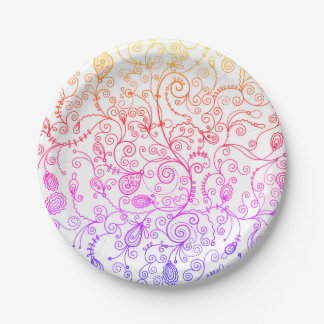 Plato De Papel Placas Fiestas de Pastel de moda