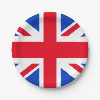 Plato De Papel Placas Fiestas de Union Jack