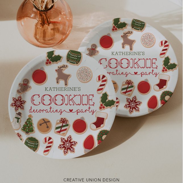 Plato De Papel Placas Fiestas decorativas de cookies navidades (Subido por el creador)