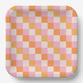 Plato De Papel Placas Fiestas Girly Retro Fall