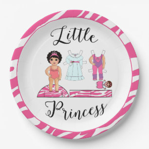 Plato De Papel Placas Fiestas "Little Princess"