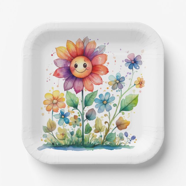 Plato De Papel Placas Fiestas para niños (Anverso)