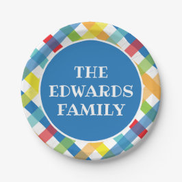 Plato De Papel Placas Fiestas personalizadas cruzadas de crisis p