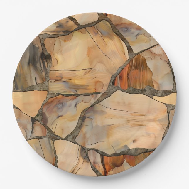 Plato De Papel Placas Fiestas personalizados de 9" (Anverso)