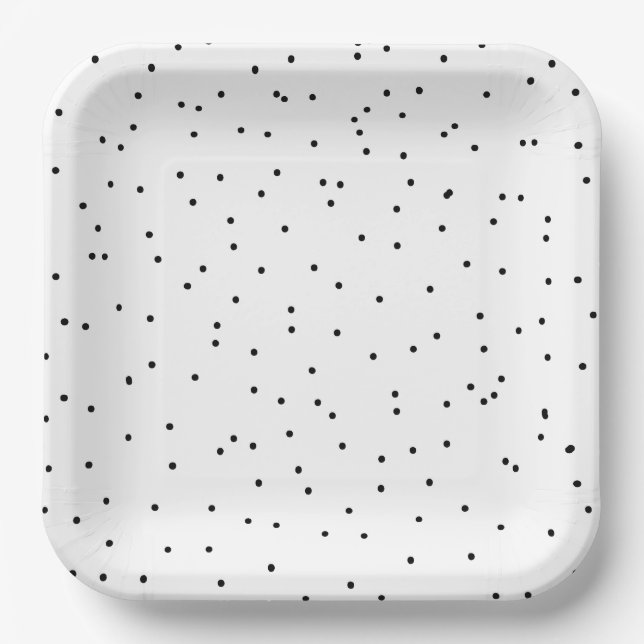 Plato De Papel Placas Fiestas Polka Dot (Anverso)
