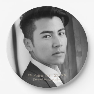 Plato De Papel Placas fotográficas: Clase de graduación de firma 