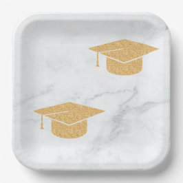 Plato De Papel Placas gemelas de fiesta de graduación