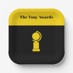 Plato De Papel Placas inspiradas en los Premios Tony Playbill