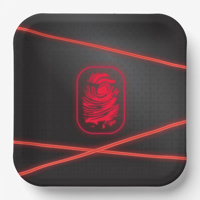 Plato De Papel Placas láser para Fiestas espías (Anverso)