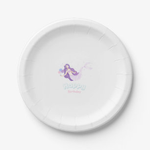 Plato De Papel Placas mágicas de la sirena