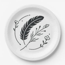 Plato De Papel Placas o placas de papel desechables