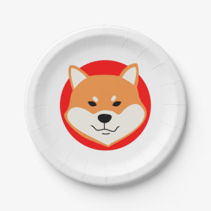 Plato De Papel Placas originales de papel Shiba Inu