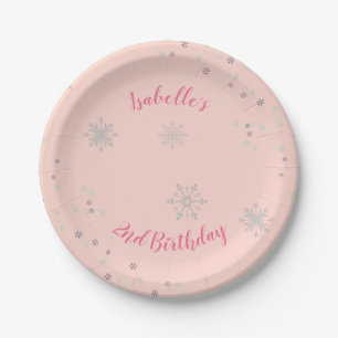 Plato De Papel Placas personalizadas de los Fiestas de los Chicas