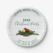 Placas personalizadas del navidad - fiesta de