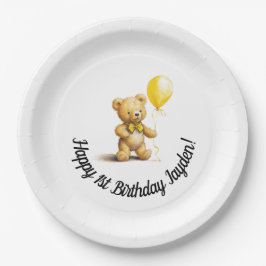 Plato De Papel Placas personalizadas, para cumpleaños, Baby Showe