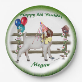 Plato De Papel Placas personalizadas para fiestas de cumpleaños c