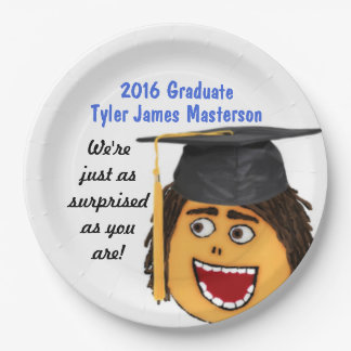 Plato De Papel Placas Personalizados de Personalizado de Graduaci