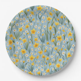 Plato De Papel Placas picnicas - Daffodils