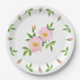 Plato De Papel Placas picnicas - Rosehips