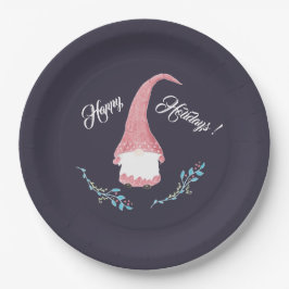 Plato De Papel Placas rojas de papel de vacaciones para genoma su