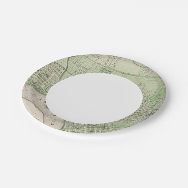 Plato De Papel Plan de Evansville, Vanderburgh Co (Angular)