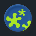 Plato De Papel plancha de papel de fiesta azul y delgado verde, p<br><div class="desc">plancha de papel de fiesta azul y delgado verde,  placas</div>