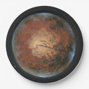 Plato De Papel Planet Mars