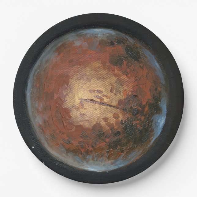 Plato De Papel Planet Mars (Anverso)