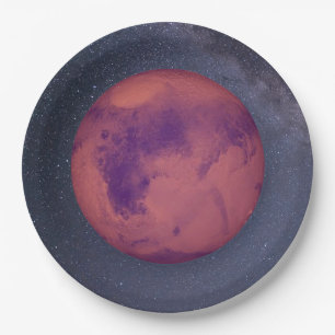 Plato De Papel Planet Mars
