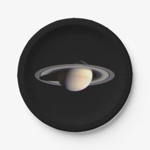 Plato De Papel Planet Saturn