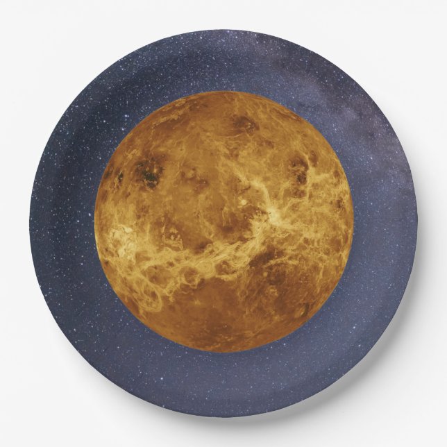 Plato De Papel Planet Venus (Anverso)