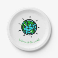 Planeta gráfico Tierra - Ducha para bebé - Fiesta