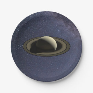 Plato De Papel Planeta Saturno