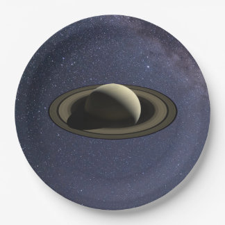 Plato De Papel Planeta Saturno