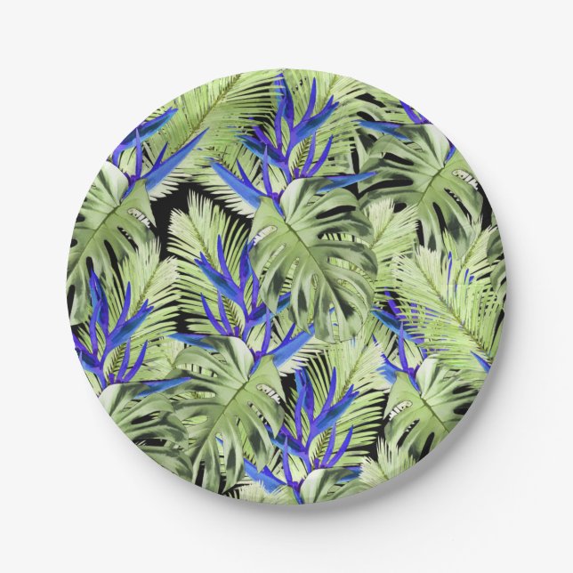 Plato De Papel Planta tropical 2 (Anverso)