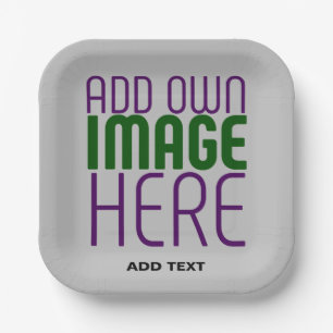 PLATO DE PAPEL PLANTILLA DE TEXTO DE IMAGEN ASH SIMPLE EDITABLE M