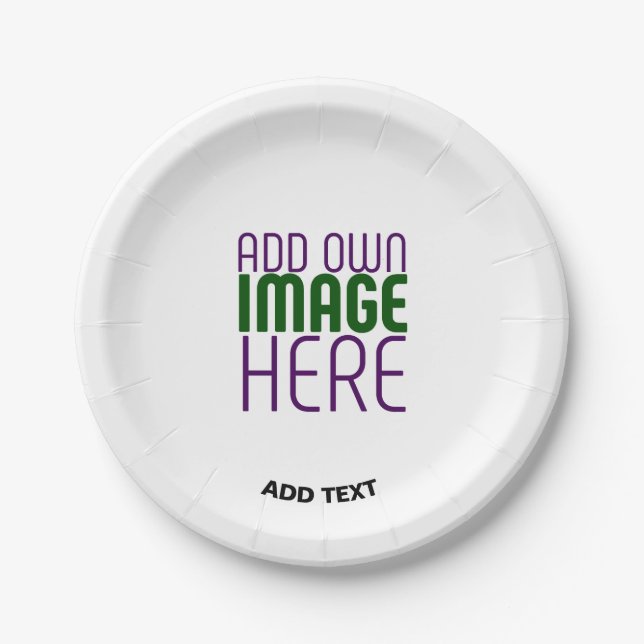 PLATO DE PAPEL PLANTILLA DE TEXTO DE IMAGEN BLANCA SIMPLE EDITABL (Anverso)
