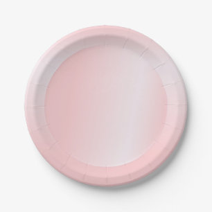 Plato De Papel Plantilla en blanco moderno de moda rosa rosa rosa