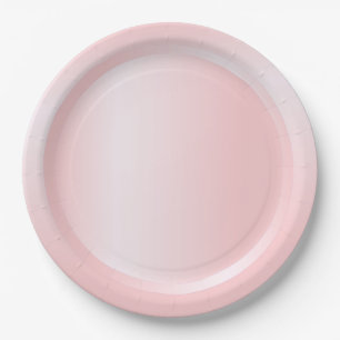 Plato De Papel Plantilla moderna de color rosa dorado