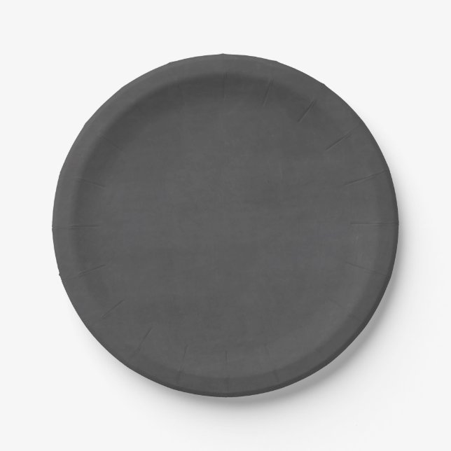 Plato De Papel Plantilla - personalizar del fondo de la pizarra (Anverso)