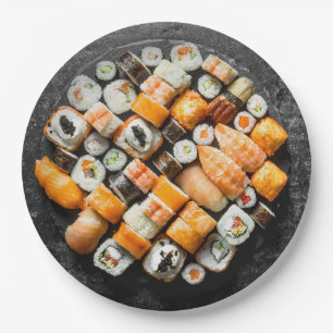 Plato De Papel Plata de sushi