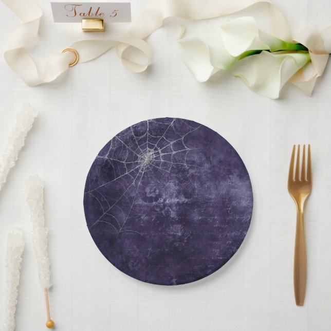 Plato De Papel Plata gótica con problemas en la web (Boda)