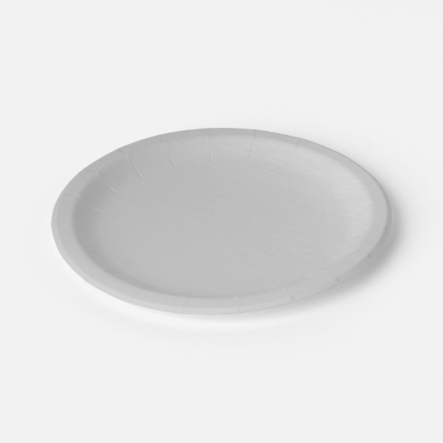 Plato De Papel Plata lisa (Angular)