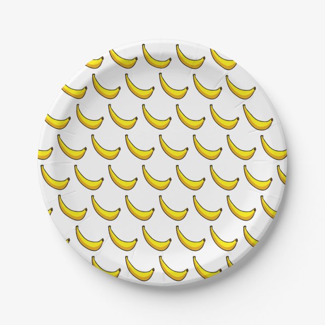 Plato De Papel Plátanos (Anverso)