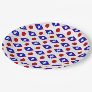 Plato De Papel PLATAS DE FIESTA DE DOBLE S1-PAPER DE LA bandera d