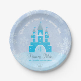 Plato De Papel Plates Fiesta Princesa de Winter Wonderland