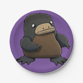 Plato De Papel Platypus simpático