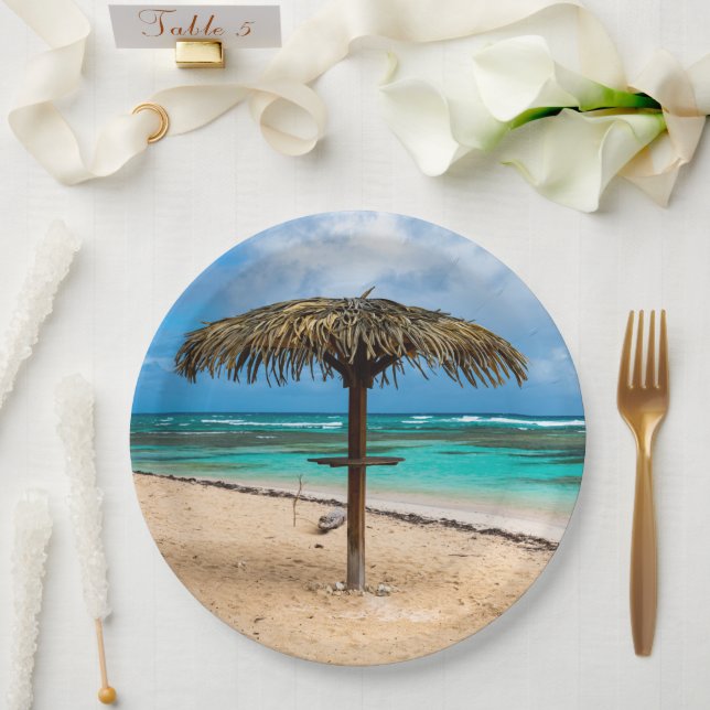 Plato De Papel Playa de Anse des Rochers (Boda)